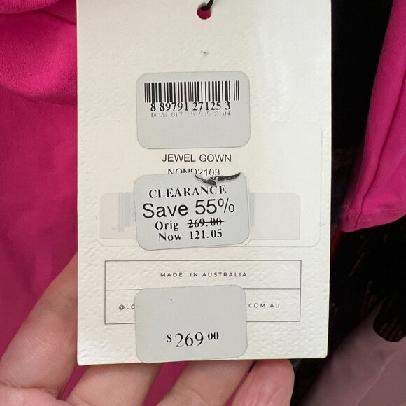 Nookie Jewel Maxi Cutout Gown Small in Pink MSRP $269 - Picture 3 of 9